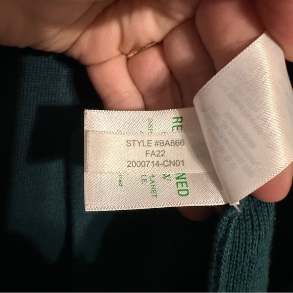 J Crew Chelsea Cotton Sweater Blazer Jacket size XXL Green - Picture 8 of 8